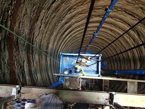 下小鳥ダム導水路止水対策工事