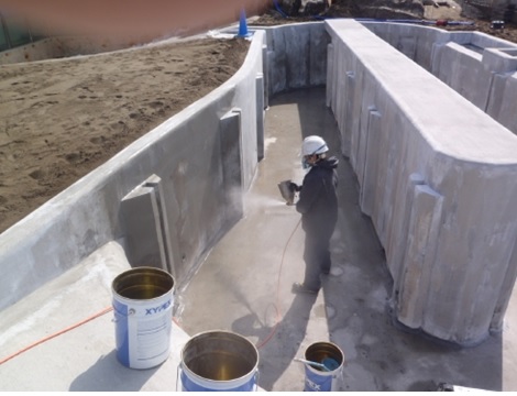 新江ノ島水族館　ウミガメプール設置工事