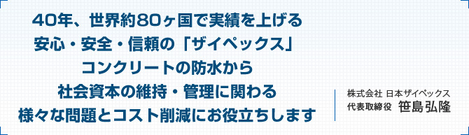 株式会社　日本ザイペックス
代表取締役　笹島弘隆